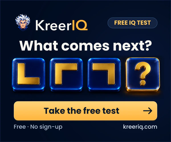 KreerIQ — free visual reasoning test