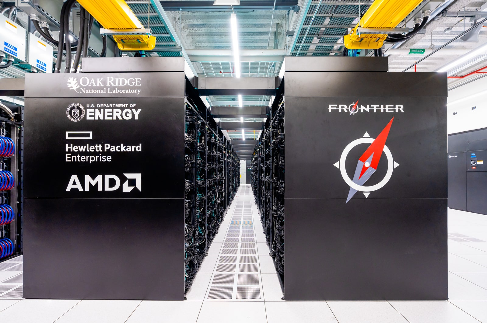 Archive Frontier computer racks, photographed June 1, 2022.